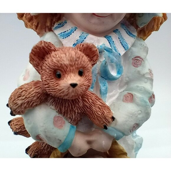 Tea Party Teddies Heather And Timothy Bear Figurine Linda Grayson 1996 4.5 Inch - Picture 4 of 15